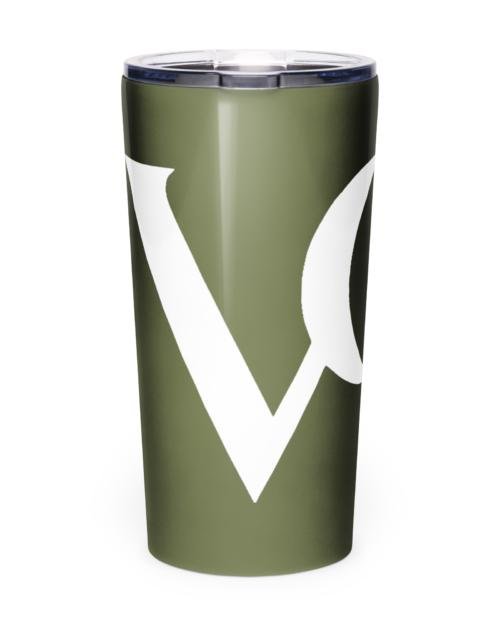 Tapered stainless steel tumbler